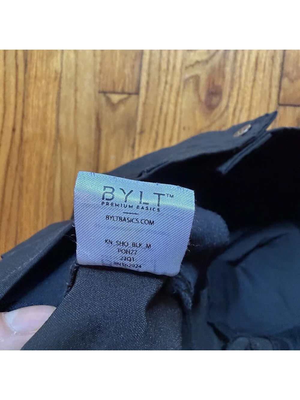 Bylt Shorts Mens Medium Black Kinetic Casual Stretch Preppy Lightweight Comfort